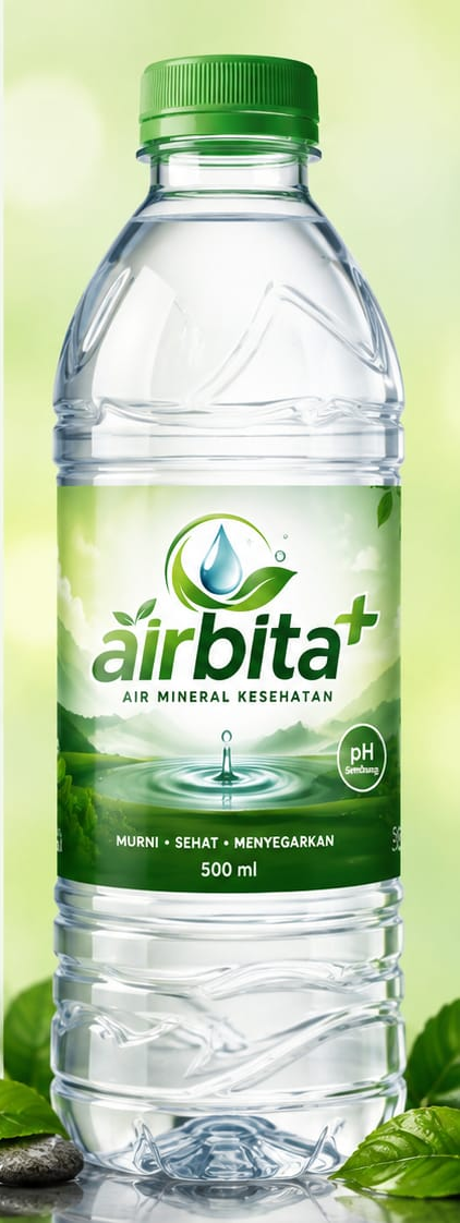 Botol air mineral Airbita+ 500 ml